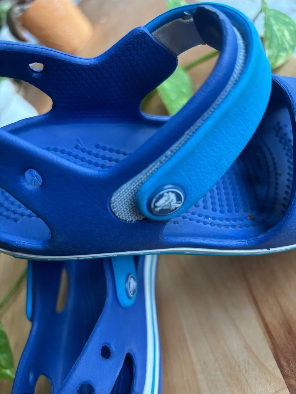 CROCS Bayaband Kids Royal Blue Adjustable Strap Sandals